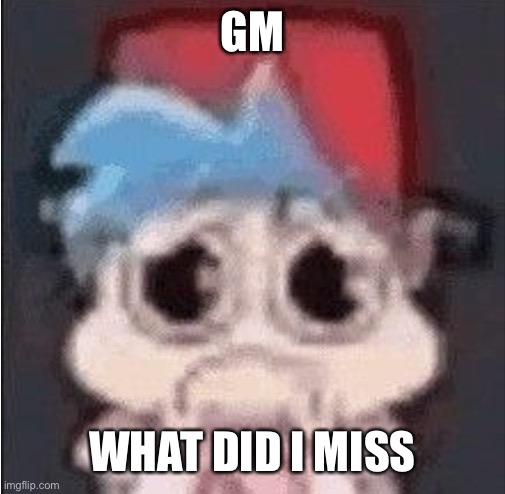 Sex 2 delayed | GM; WHAT DID I MISS | image tagged in sex 2 delayed | made w/ Imgflip meme maker