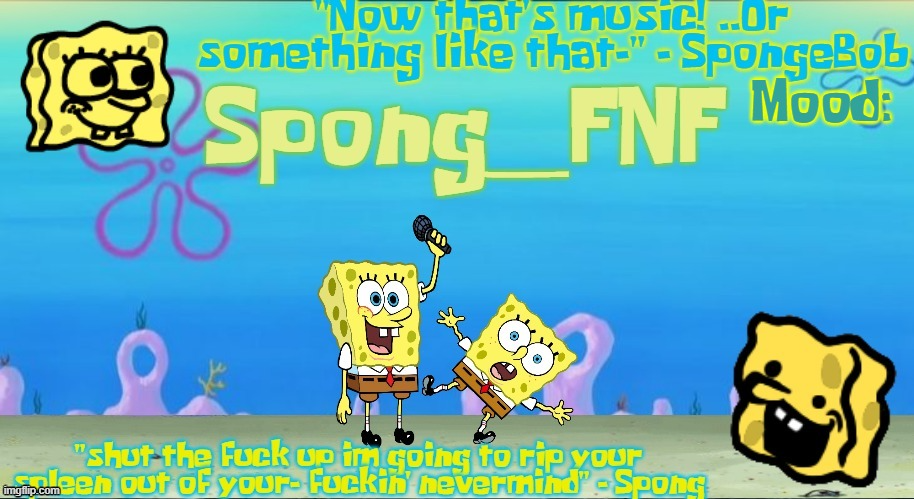 Spong's Improved SpongeBob Vs Spong Temp Blank Meme Template
