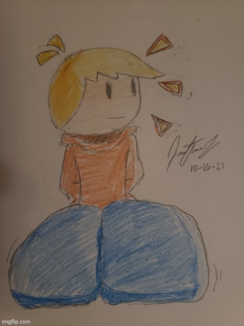 My friend wanted me to draw a thicc version of him, so I gave him what he wanted | made w/ Imgflip meme maker