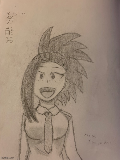 Momo Yaoyorozu (I drew this) | image tagged in my hero academia,mha,yaoyorozu,momo,yao-momo,art | made w/ Imgflip meme maker