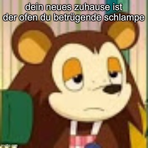 gib mir dein geld und du kannst nichts haben | dein neues zuhause ist der ofen du betrügende schlampe | made w/ Imgflip meme maker