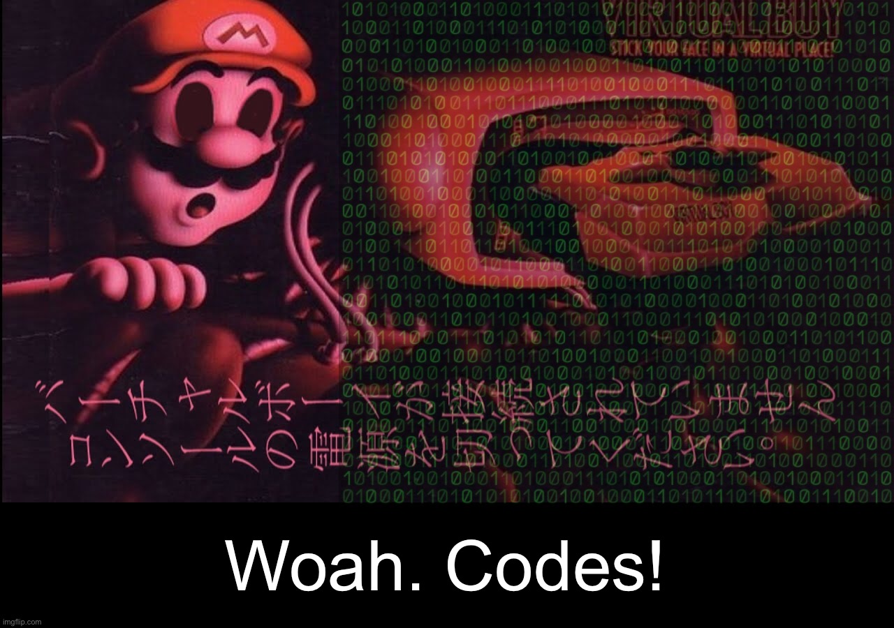 Why did I post this? | Woah. Codes! | made w/ Imgflip meme maker