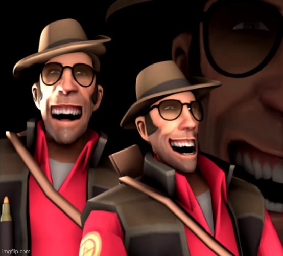 Sniper laughing | image tagged in sniper laugh | made w/ Imgflip meme maker