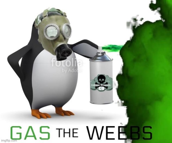gas the weebs | image tagged in gas the weebs | made w/ Imgflip meme maker