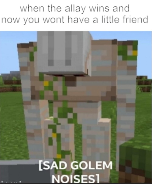 Very sad | image tagged in minecraft memes,minecraft | made w/ Imgflip meme maker
