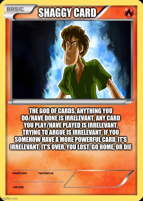 shaggy card | image tagged in shaggy card | made w/ Imgflip meme maker