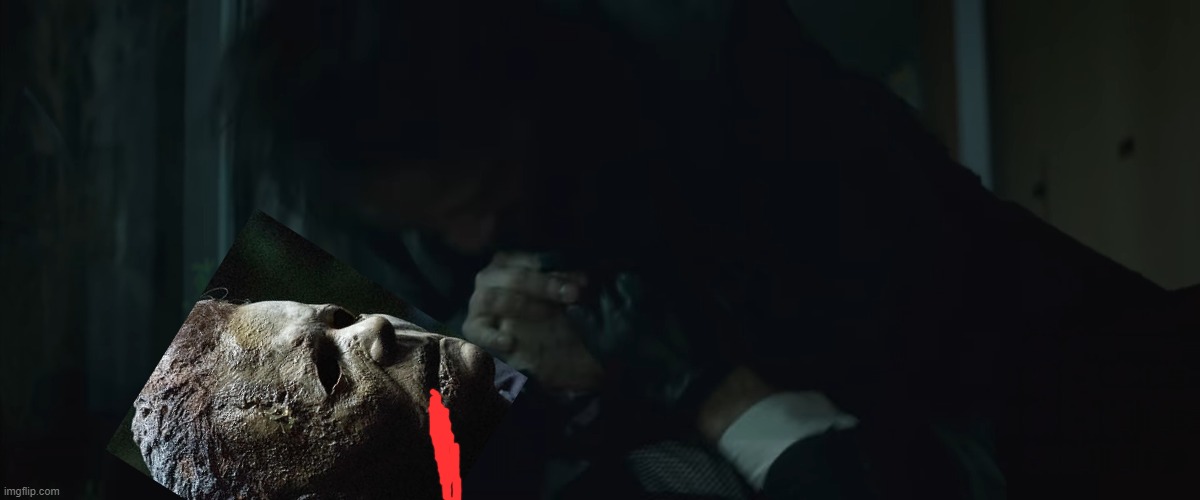 john wick kill michael myers | image tagged in google | made w/ Imgflip meme maker