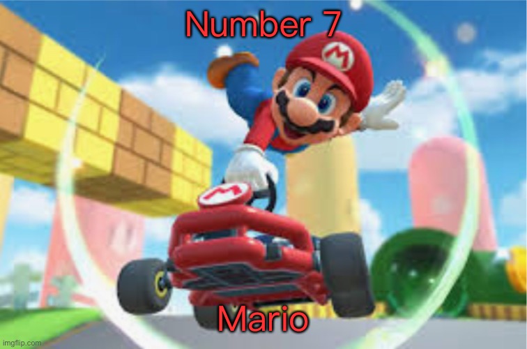 MKT Mario Jump Boost | Number 7; Mario | image tagged in mkt mario jump boost | made w/ Imgflip meme maker