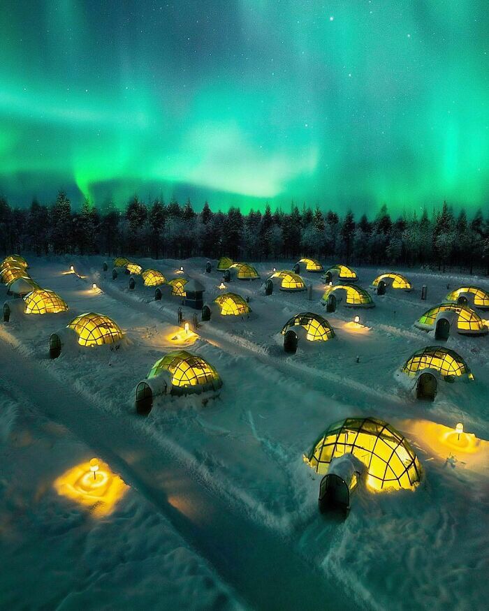 Igloo Hotels In Lapland, Finland | image tagged in awesome,pics,photography | made w/ Imgflip meme maker