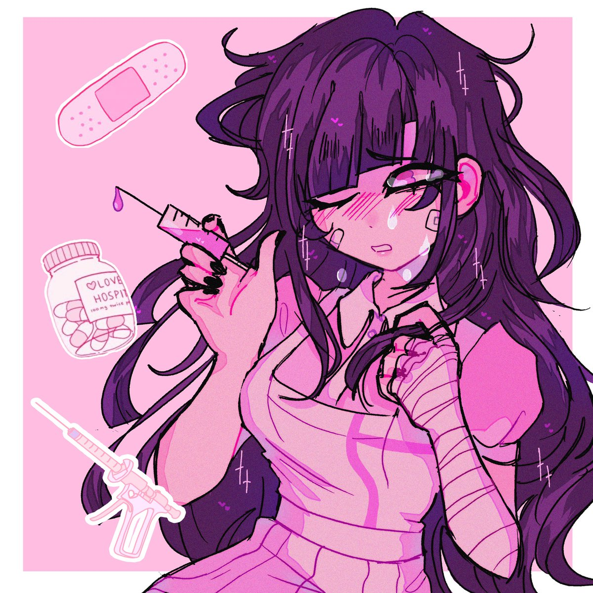 My Mikan obsession is growing Blank Meme Template