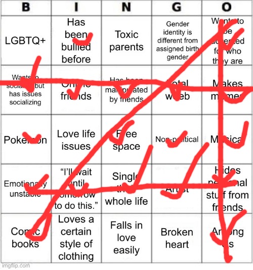 4x bingo | image tagged in jer-sama's bingo | made w/ Imgflip meme maker