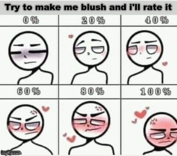 Make me blush in comments (will upvote if over 50) | image tagged in never gonna give you up,never gonna let you down,never gonna run around,and desert you | made w/ Imgflip meme maker