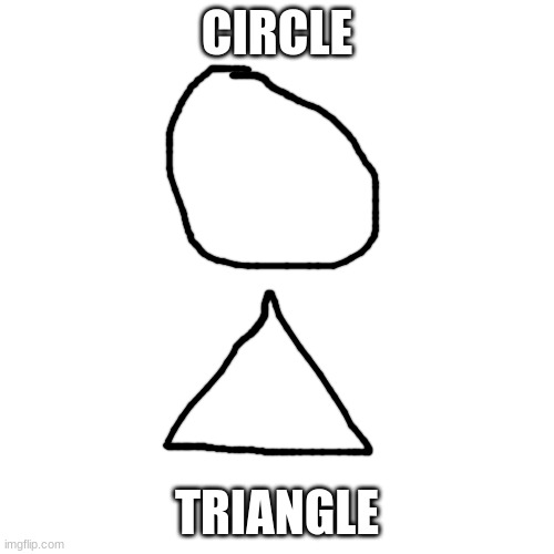 Blank Transparent Square Meme | CIRCLE; TRIANGLE | image tagged in memes,blank transparent square | made w/ Imgflip meme maker