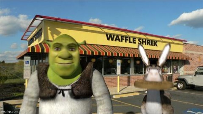 Shrek's Day Out | image tagged in demisexual_sponge | made w/ Imgflip meme maker