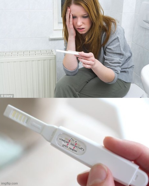 shitpost status | image tagged in pregnancy test,shitpost | made w/ Imgflip meme maker
