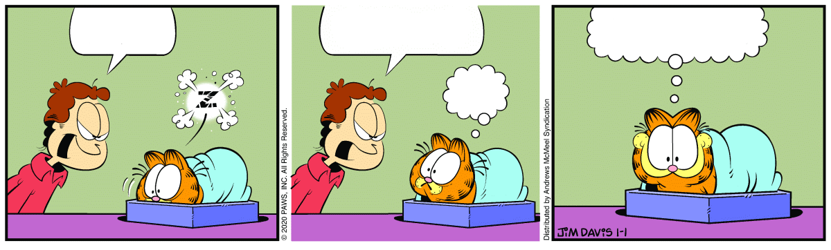 Garfield SLeeping Blank Meme Template
