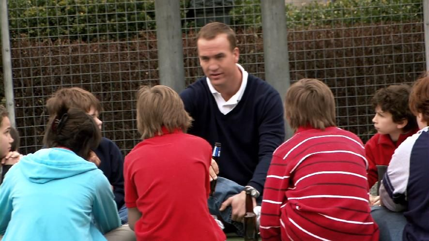 High Quality Peyton Manning United Way Blank Meme Template