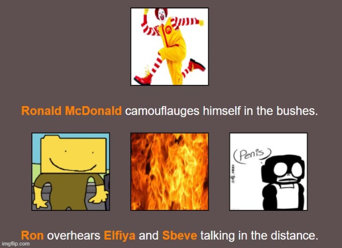 how the hell does Ronald camouflage he stands out so much | made w/ Imgflip meme maker