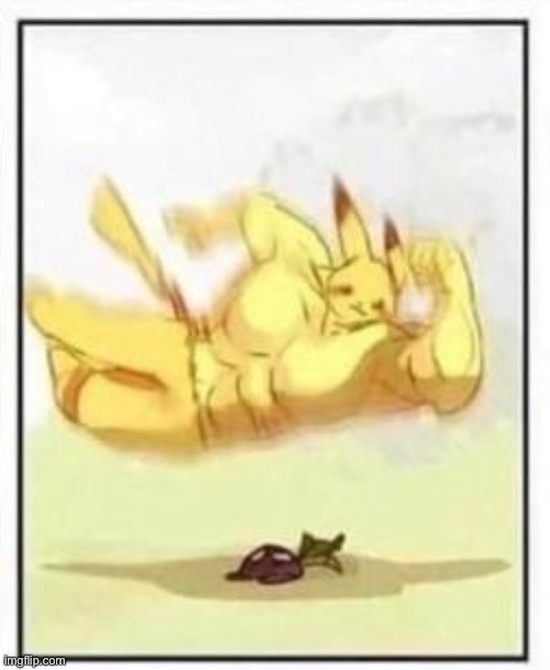 Buff Pikachu body slam | image tagged in buff pikachu body slam | made w/ Imgflip meme maker