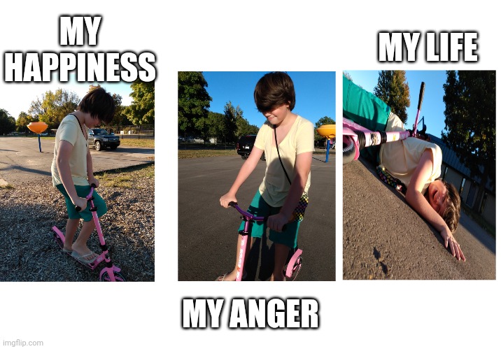 Scooter death | MY LIFE; MY HAPPINESS; MY ANGER | image tagged in lol so funny | made w/ Imgflip meme maker