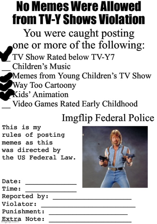 No Memes Were Allowed from TV-Y Shows Violation | image tagged in no memes were allowed from tv-y shows violation | made w/ Imgflip meme maker