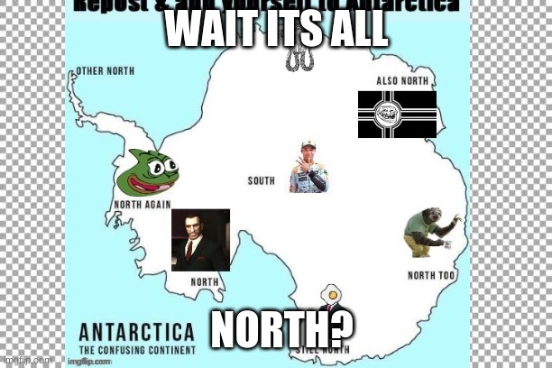 WAIT ITS ALL NORTH? | made w/ Imgflip meme maker