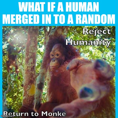 WHAT IF A HUMAN MERGED IN TO A RANDOM | made w/ Imgflip meme maker