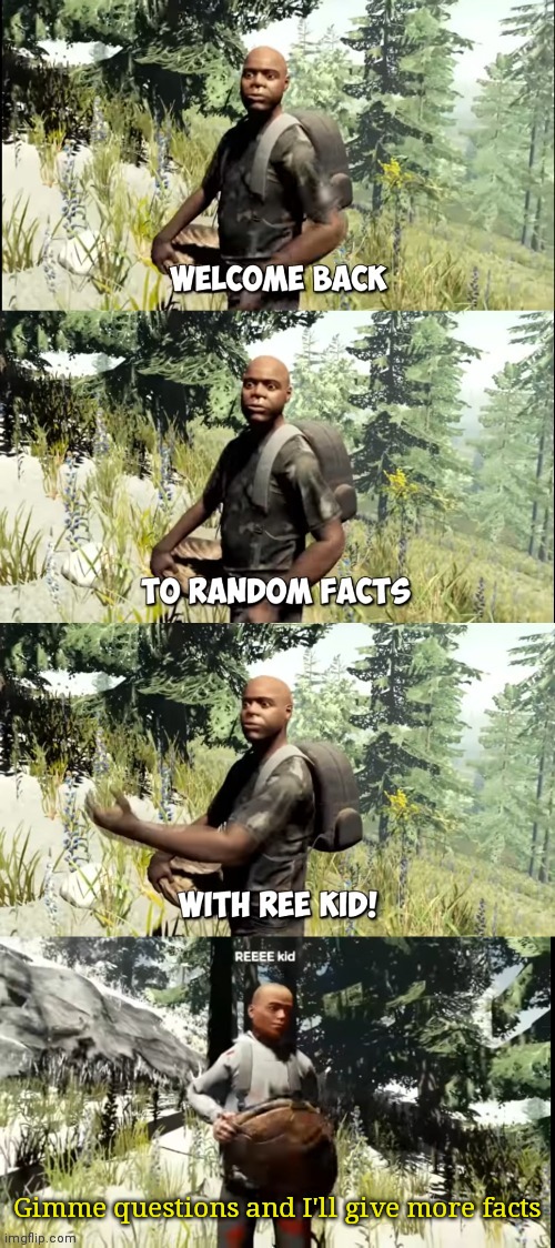What im saying is Q AND A | Gimme questions and I'll give more facts | image tagged in welcome back to random facts with reekid | made w/ Imgflip meme maker