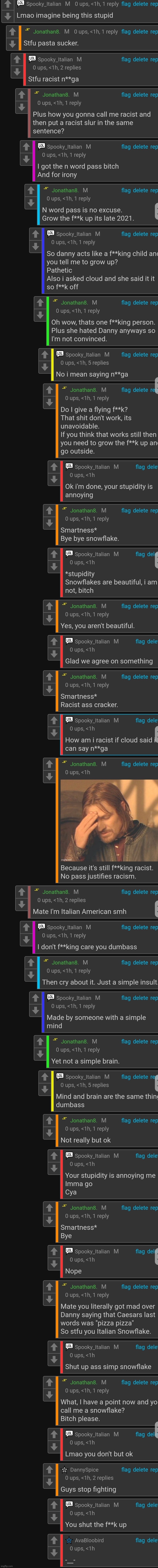 The entire argument so far | made w/ Imgflip meme maker