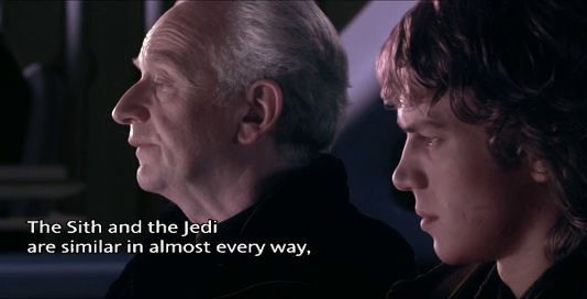 High Quality Sith and the Jedi are similar Blank Meme Template