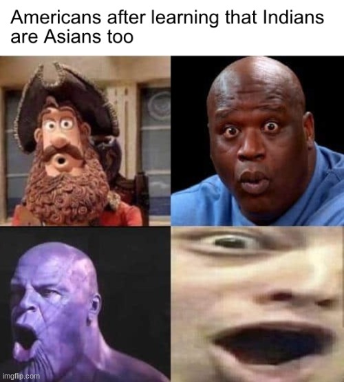 lmao i find this really funny bc i just found out that a couple weeks ago- woah that makes me asain | made w/ Imgflip meme maker