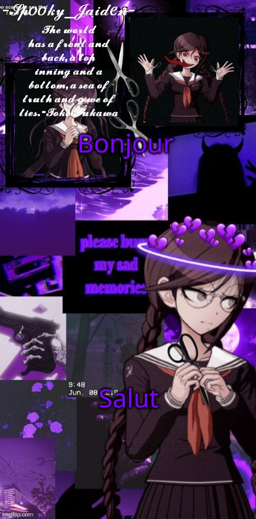 Jaiden Toko Temp (ty Kenji) | Bonjour; Salut | image tagged in jaiden toko temp ty kenji | made w/ Imgflip meme maker