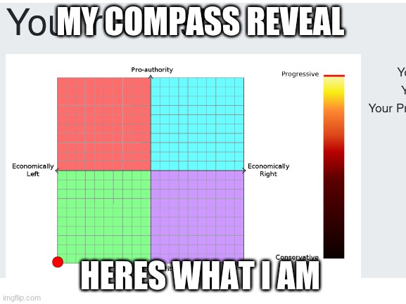MY COMPASS REVEAL; HERES WHAT I AM | made w/ Imgflip meme maker