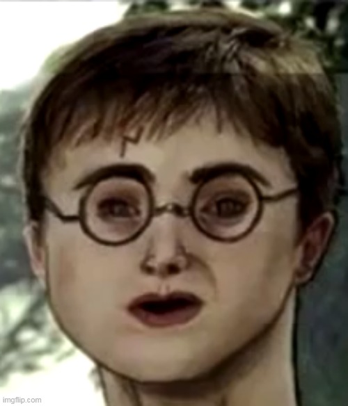Cursed Harry Potter | image tagged in cursed harry potter | made w/ Imgflip meme maker