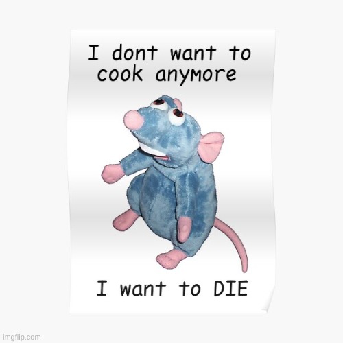 remmy dont want to cook | image tagged in memes,funny,funny memes | made w/ Imgflip meme maker