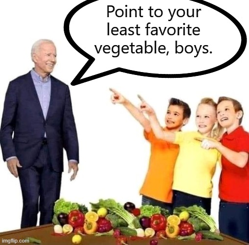Got 80 million votes, my ass. | Point to your least favorite vegetable, boys. | image tagged in election 2020,election fraud,audits | made w/ Imgflip meme maker