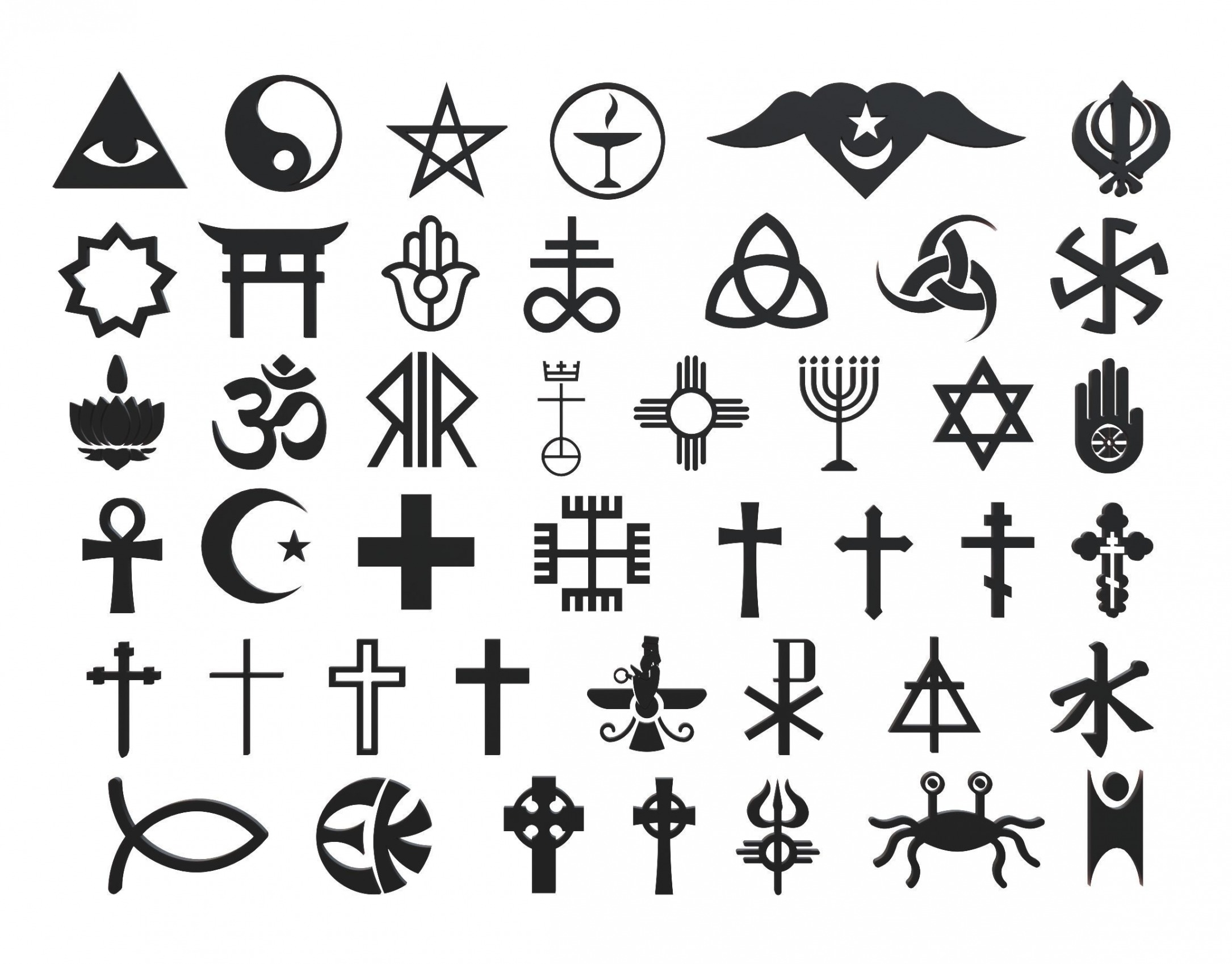 religious symbols Blank Meme Template