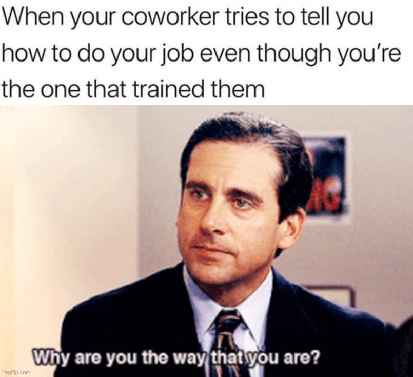 Why are you the way that you are? | image tagged in memes,funny,why are you the way that you are,why,lmao,work | made w/ Imgflip meme maker