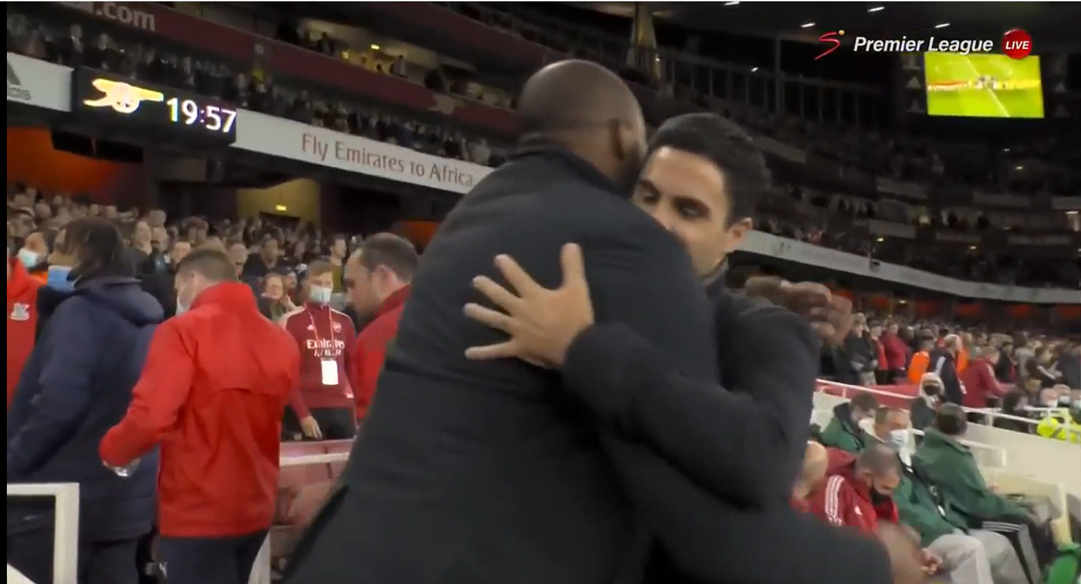 High Quality Vieira and Arteta Blank Meme Template