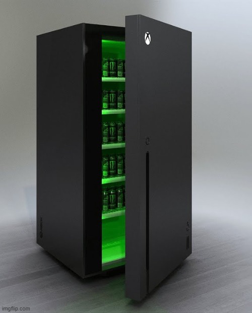 Xbox series X fridge | image tagged in xbox series x fridge | made w/ Imgflip meme maker