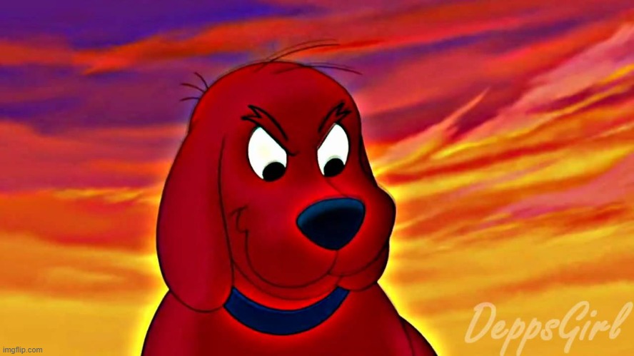 evil clifford | image tagged in evil clifford | made w/ Imgflip meme maker