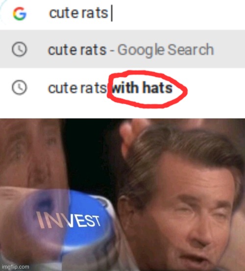 image tagged in invest,rats,wow,oh wow are you actually reading these tags,hats | made w/ Imgflip meme maker