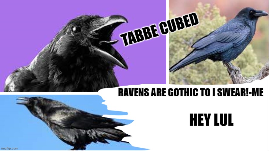 :tabble-flip: | HEY LUL | image tagged in my raven temp ha | made w/ Imgflip meme maker