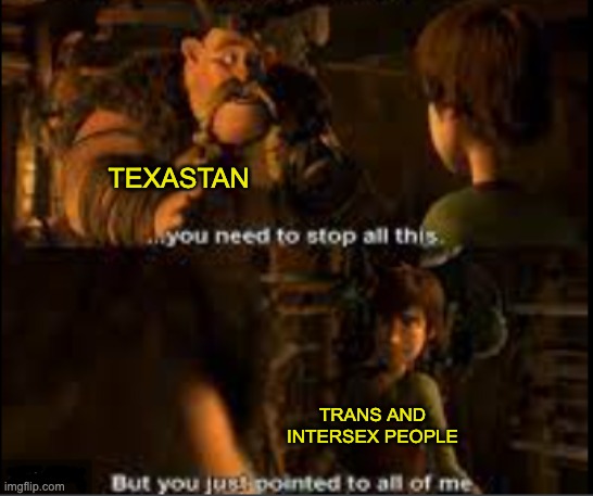 Now . . . just stop | TEXASTAN; TRANS AND INTERSEX PEOPLE | image tagged in texas,taliban,lgbtq,transgender,transphobic | made w/ Imgflip meme maker