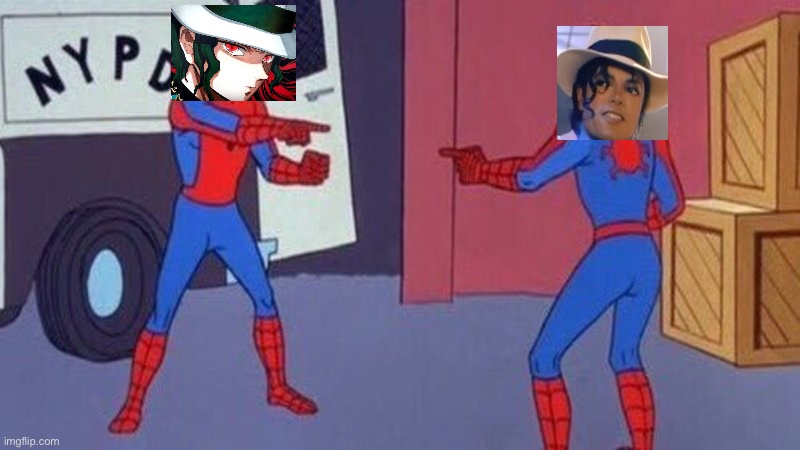 Muzan Jackson | image tagged in spiderman pointing at spiderman | made w/ Imgflip meme maker