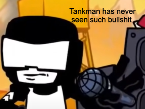 Tankman Dislikes Blank Meme Template