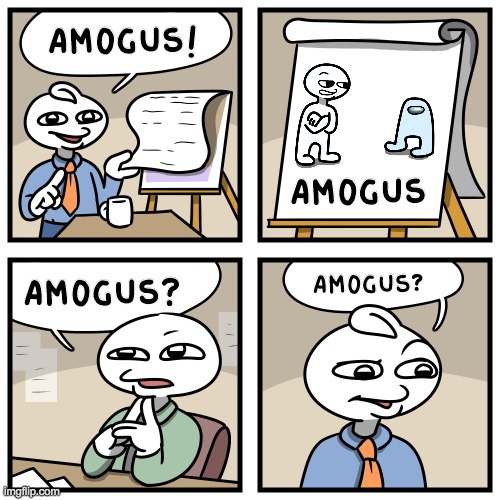 Stonetoss burgers | amogus! amogus amogus? amogus | image tagged in stonetoss burgers | made w/ Imgflip meme maker