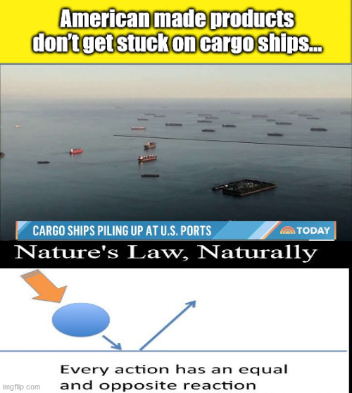 Cargo Ships....Globalism's Achilles HEEL | image tagged in globalism,biden,cargo ships,evil,corona | made w/ Imgflip meme maker
