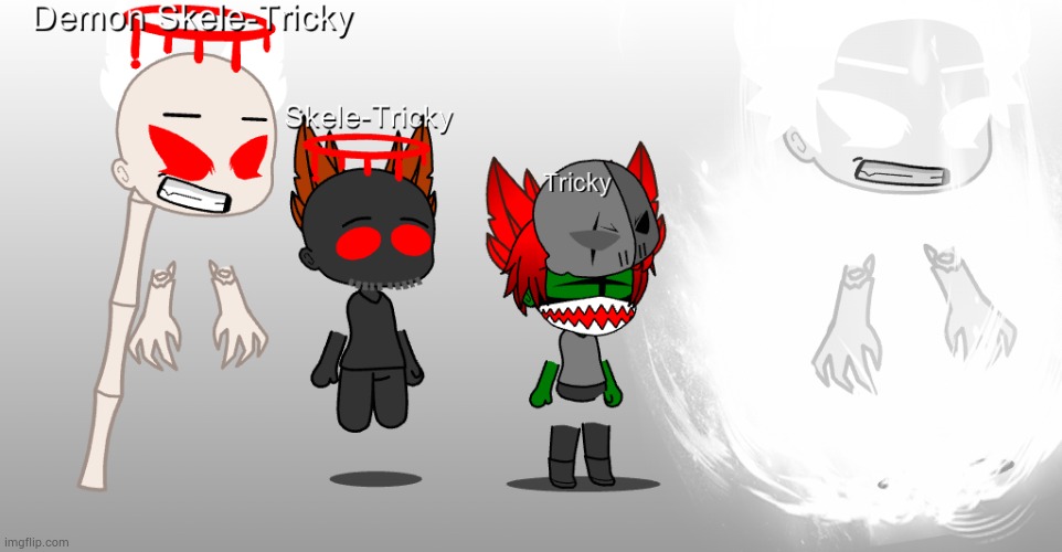 I tried making every Tricky form on Gacha Club | made w/ Imgflip meme maker