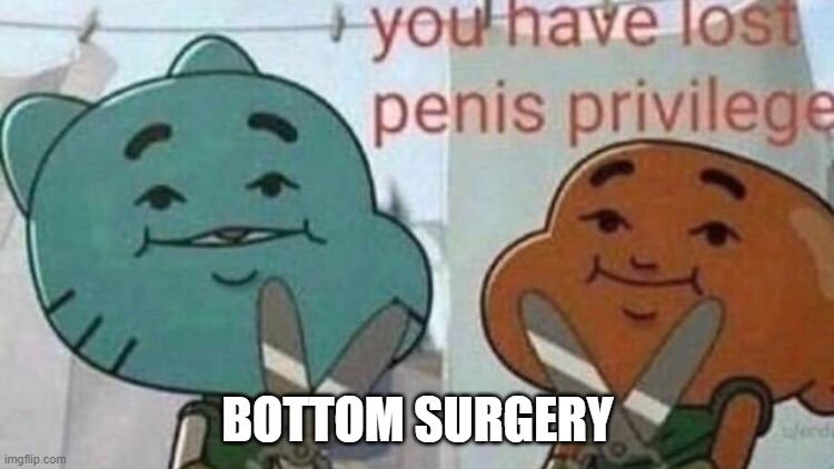 BOTTOM SURGERY | made w/ Imgflip meme maker